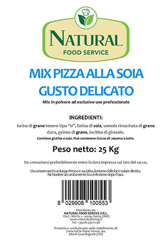 Mix Pizza Soia Gusto Delicato Kg 25