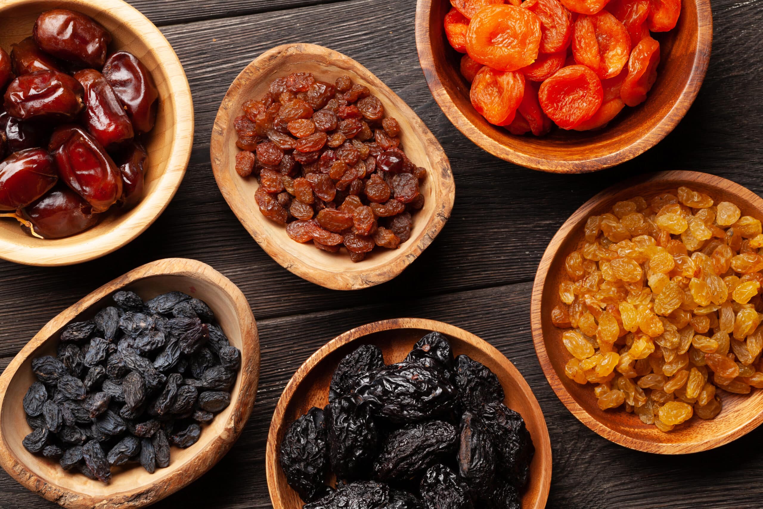 Various dried fruits